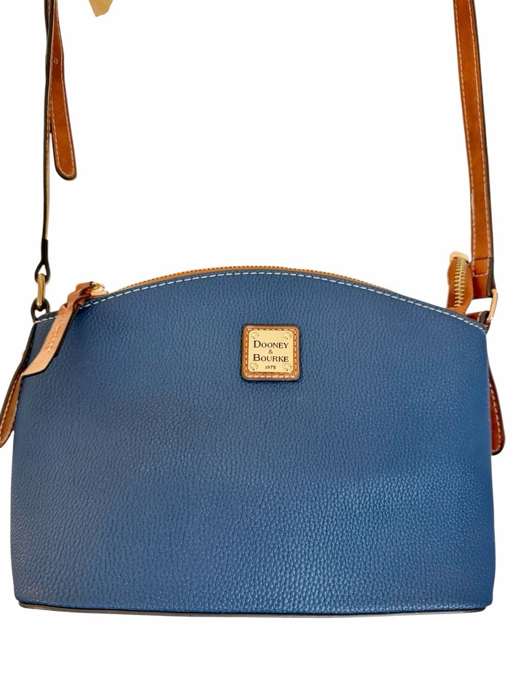 Dooney & Bourke Pebble Grain Suki Leather Crossbody Done Bag Midnight Blue/Navy